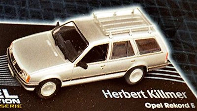 Opel Rekord E Caravan 1977-82 Argento Metallizzato 1:43 Serie Designer H. Kill - Immagine 1 di 2