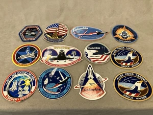 collection of vintage NASA Space Shuttle mission patches And Stickers - Picture 1 of 13