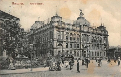 Hanovre Hauptpostamt Basse-Saxe Postcard AK 1911 - Photo 1/2