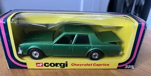 Corgi 325 Chevrolet Caprice Classic Green - Good Vintage Original Model Rare - Picture 1 of 8