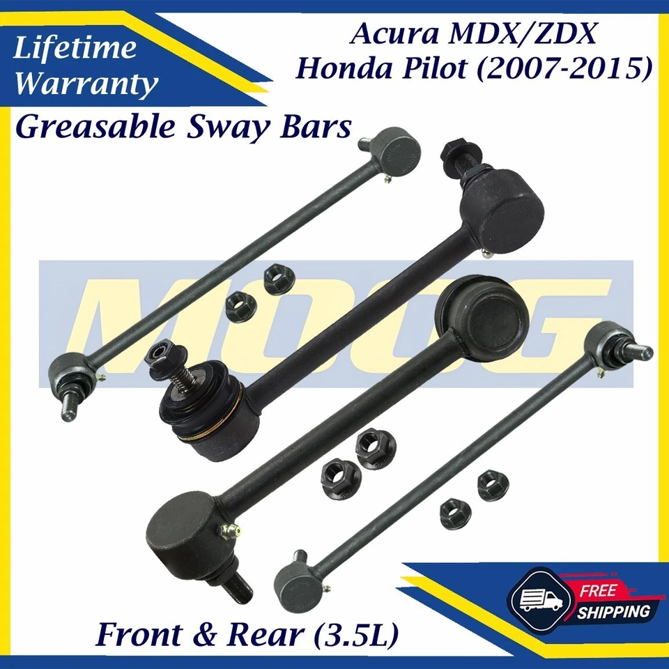 Barras estabilizadoras delanteras y traseras MOOG OEM para Honda Pilot 2007-2015, Acura MDX/ZDX 3,5 L Foto 1 de 4