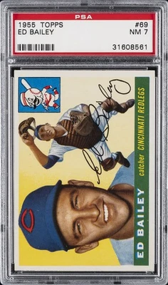 1955 TOPPS #69 ED BAILEY PSA 7 - Image 1 of 2
