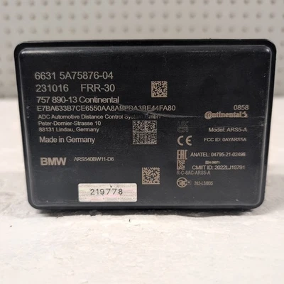 23 -24 BMW X5 FRONT ADAPTIVE CRUISE CONTROL RADAR 6631-5A75876-04 OEM (9778) - Image 1 of 3