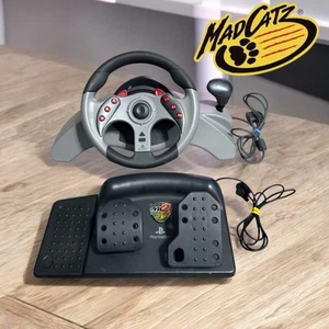 ✨Playstation Mad Catz MC2 Racing Volante PlayStation 1 2 Ps1 Ps2 Probado - Imagen 1 de 8