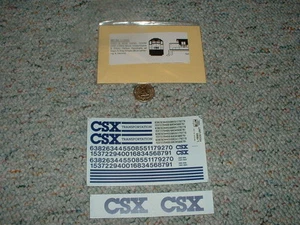 Miller Herald King decals HO L-1990 CSX grey blue diesel hood G134 - Picture 1 of 1