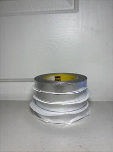 4 PACK - 3M 363 High Temperature Aluminum Foil / Glass Cloth Tape, 3/4" x 36 yd - Picture 1 of 3