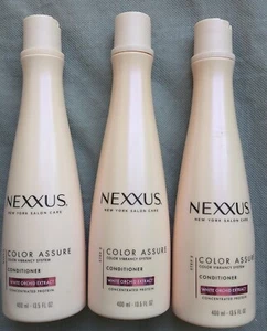 Pack of 3 Nexxus color assure conditioner with white orchid extract 13.5 oz each - Picture 1 of 2