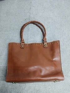 Patricia Nash Women's Zancona Zip Tote Shopper Bag Tan Leather - Picture 1 of 22