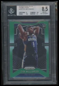 2019-20 Panini Prizm #248 Zion Williamson Prizms Green BGS 8.5 - Picture 1 of 2