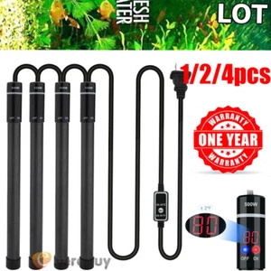 500W Aquarium Heater Submersible Fish Tank Heating Titanium Alloy Anti Explosion - Picture 1 of 16