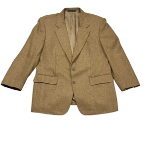 LORO PIANA Men's Sz 44 Bespoke 100% Cashmere Blazer Two Button Carmel - Picture 1 of 9