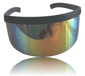 USA DEALS NOW Reflective Glasses Shield Eye Protection Safety Glasses Fashion - Bild 1 von 3