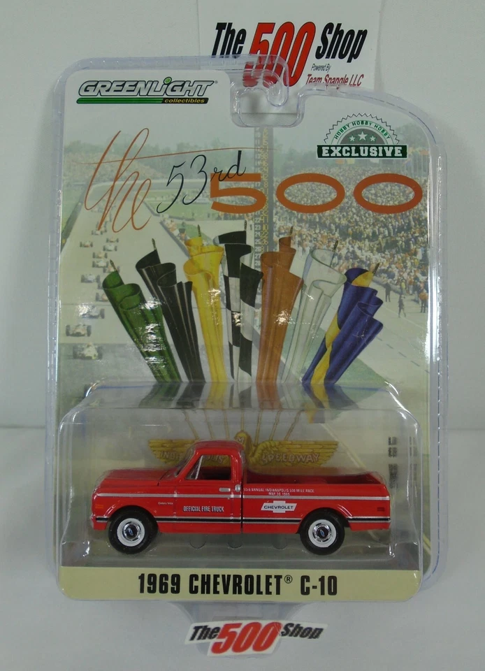 Greenlight 1969 Chevrolet C-10 Indianapolis 500 Pickup Truck 1 64 Diecast