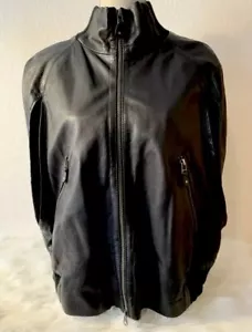 Max&Co Bomber Cape Leather Jacket sz. US 10 - Picture 1 of 8