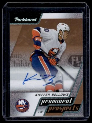 2020-21 Parkhurst Prominent Prospects Autographs Gold Kieffer Bellows Auto New - Image 1 of 2