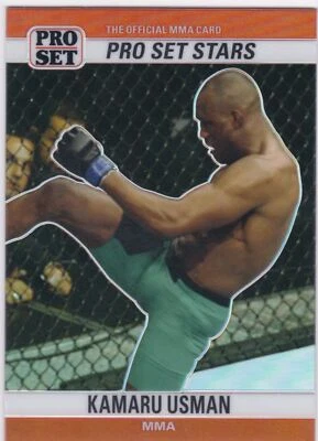 2021 Pro Set Sports Metal Stars Red Prism #2 Kamaru Usman - MMA - Image 1 of 2