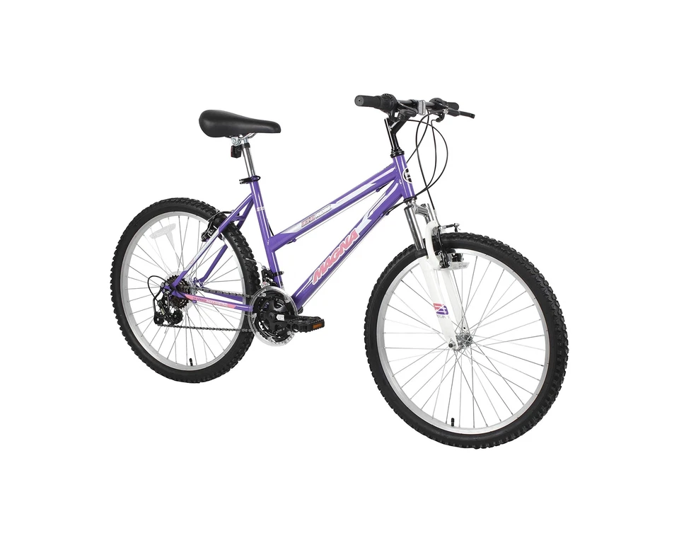 Dynacraft Magna Front Shock Mountain Bike Girls 24 Inch Wheels With 18 Speed Gro