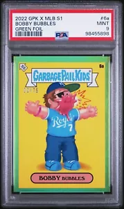 2022 GPK X MLB Bobby Witt Jr. Rookie RC #6a Bobby Bubbles Green Foil /75 PSA 9 - Picture 1 of 2