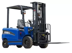 New 2 Ton Rated Capacity TYPHON Electric Forklift Lifter w Side Shift, 3 Stage - Picture 1 of 24