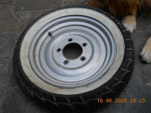 oig. IWL Berlin SR 59 Weisswand Ersatzrad Felge alter Neuaufbau - Bild 1 von 5