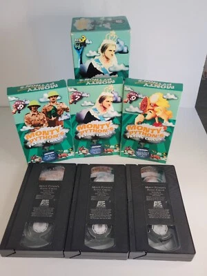 Vintage Monty Python's Flying Circus VHS Tapes Box Set Lot (Vols 7, 8, 9) A&E - Image 1 of 4