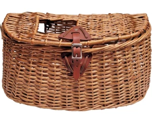 Vintage LL Bean Wicker Fishing Creel - Picture 1 of 8