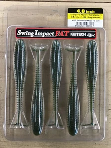 Keitech Swing Impact Fat 452T Smallmouth Magic 4.8 Inch - 5 tails - Picture 1 of 3