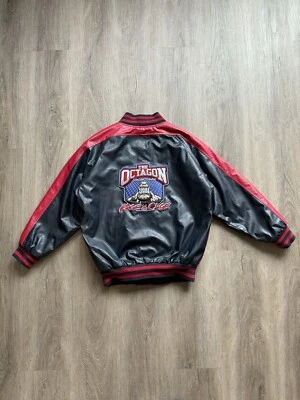 Chaqueta de Cuero De Colección Años 90 The Octagon Rage In The Cage Rara MMA UFC XSmall Foto 1 de 4