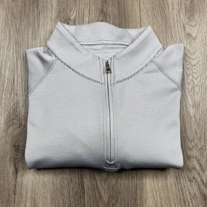 Pullover Houlderness & Bourne 1/4 Cremallera Para Hombre Talla XL Extra Grande Gris Claro  - Imagen 1 de 10