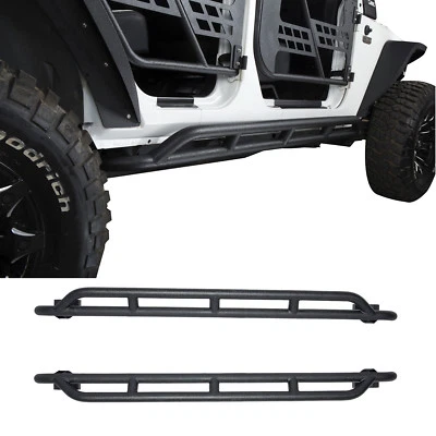 Barra deslizante basculante Nerf escalón lateral Rock Crawler 2007-2018 para Jeep Wrangler JK JKU Foto 1 de 4