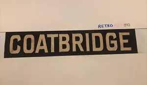 Scottish 1950s Newlands Depot Glasgow Tram Bus Blind 35”- Coatbridge - Foto 1 di 12