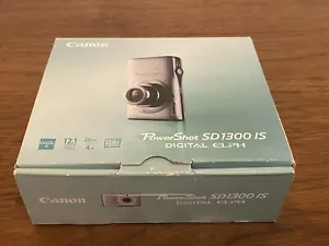 *BOX ONLY* Canon PowerShot SD 1300 IS Digital ELPH 12.1MP 4x Digital Camera Pink - Picture 1 of 5