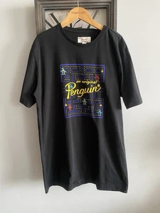 Men’s An Original Penguin T-shirt Size L Black Printed Short Sleeve Cotton - Picture 1 of 12
