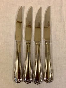 (4X) CUCHILLO PARA CARNE Temp-Tations By Tara 18/10 cubiertos de acero inoxidable cuentas del viejo mundo - Imagen 1 de 6