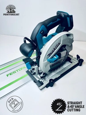 PRINTFORGEART Makita DHS680/DHS680Z Adapter To Festool Guide Rail Straight/Angle Cutting