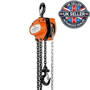 SuperHandy Manual Chain Block Hoist 2200 LBS 1 Ton Capacity 10FT Lift Heavy Duty - Picture 1 of 6