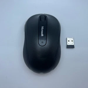 Microsoft Wireless Mobile Mouse 4000 Graphite D5D-00001 Model 1383 With Dongle - Photo 1/5