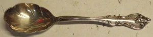 Cucchiaio conchiglia di zucchero vintage internazionale argento profondo modello Orleans 1964 5,5" GU - Foto 1 di 10