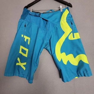 Fox Racing Demo Freeride FR Short Day Teal Mens 34x12 Mesh Lined Performance - Picture 1 of 19
