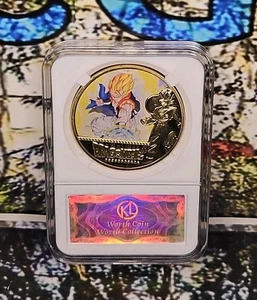 Dragon Ball Z Japanese Anime Token/Medal Collectible Coin Goku Vegeta Fusion - Picture 1 of 3