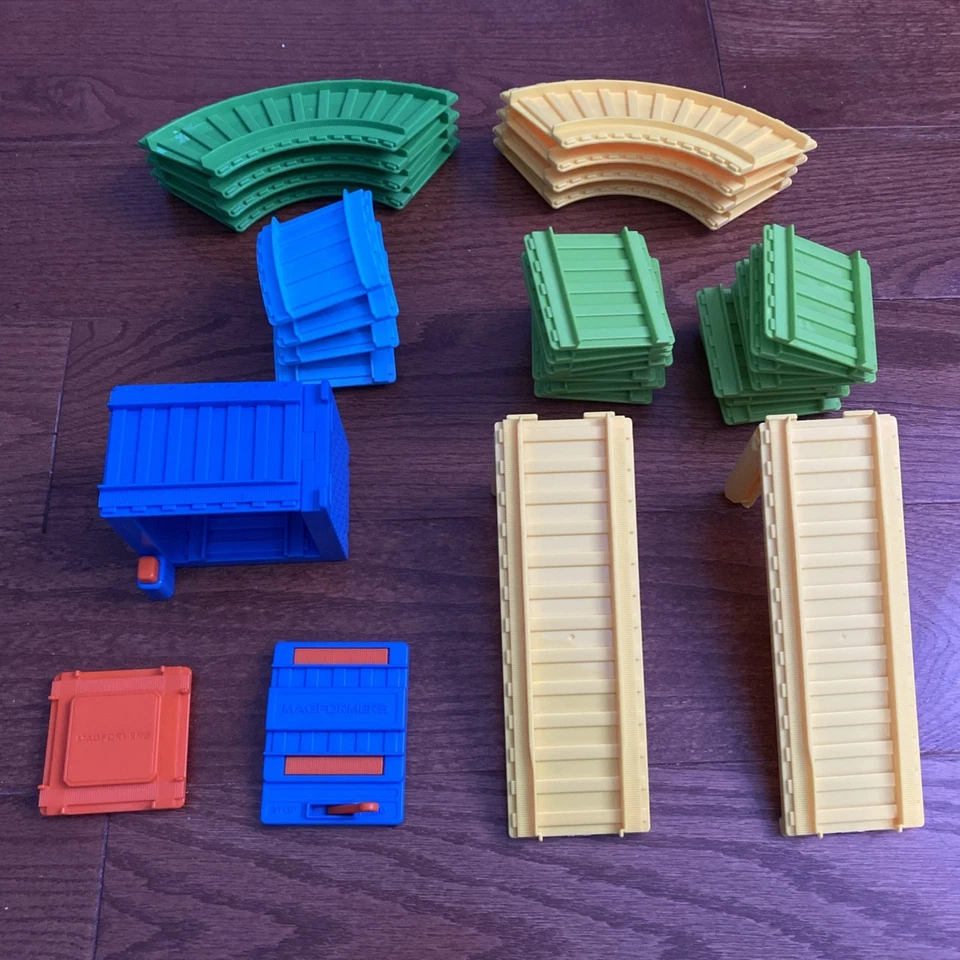 Magformers 31 Piece Creative Rail Set Train RARE Completed Tracks Only🛤️(Read) - Image 1 of 4