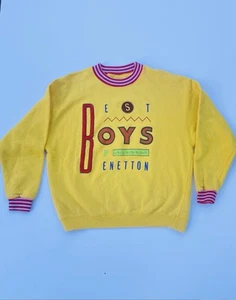 United Colors Of Benetton Boys Medium Red/Yellow Sweatshirt - Picture 1 of 7