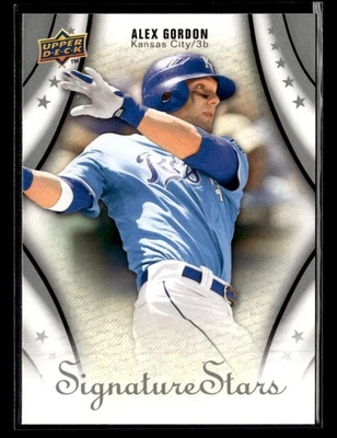 2009 Upper Deck Signature Stars #9 Alex Gordon Card Kansas City Royals - Image 1 of 2
