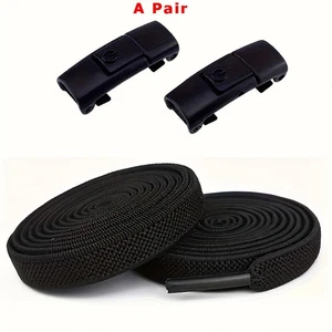Ein Paar bequeme wiederverwendbare elastische Schnürsenkel für die meisten Schuhtypen & Größen NEU - Bild 1 von 9