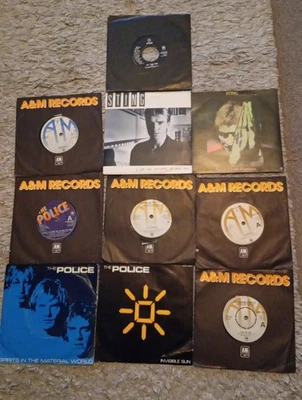 THE POLICE / STING   10  7" SINGLES - WALKING ON THE MOON, MESSAGE IN A BOTTLE  - Image 1 of 4