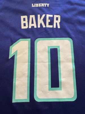 Camiseta deportiva grande Adidas WNBA New York Liberty Sherill Baker #10 Foto 1 de 4