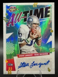2021 Optic Contenders Steve Largent AlI-Time Auto Autograph /75 Seahawks - Picture 1 of 2