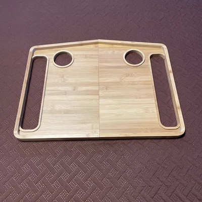 Wooden Tray Top for Walker Folding Walker Rollator 21 x 15 Inches Height Adjust - Image 1 of 4