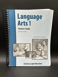 Christian Light Education Language Arts 1 Teacher's Guide Spiral Bound 2nd Ed. - Foto 1 di 10