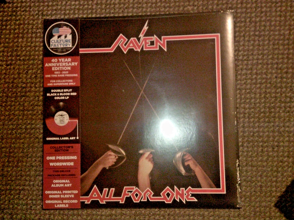 Raven - All For One  LIMITED EDITION BLACK & RED VINYL  LP  NEU  (2023) - Bild 1 von 1
